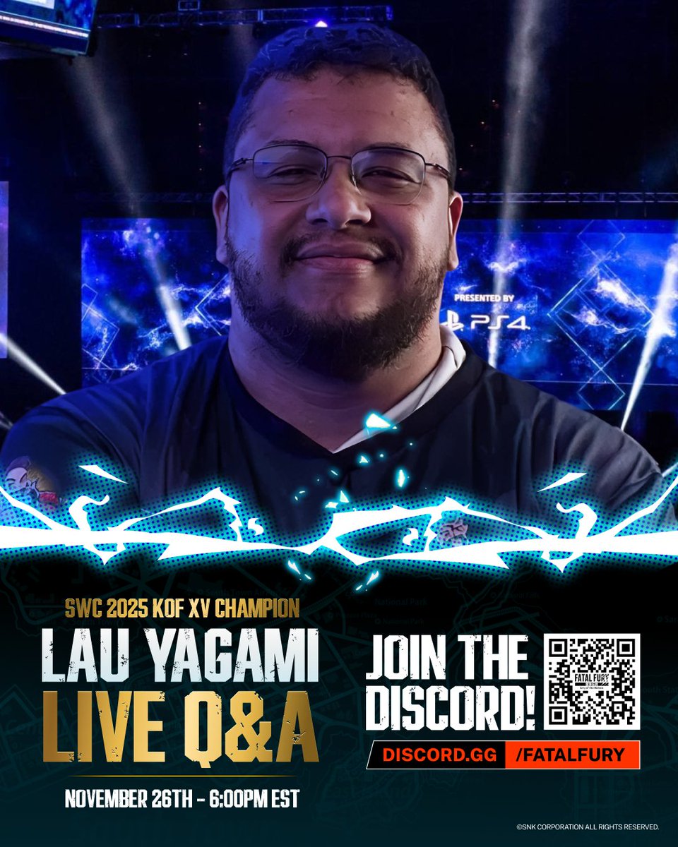 FATALFURY_PR's tweet image. We've got a special Q&amp;amp;A in the FATAL FURY Discord today: SWC KOF XV Champion @Lauyagami1! 

Join the Discord and ask questions starting today at 6pm ET: discord.gg/FATALFURY