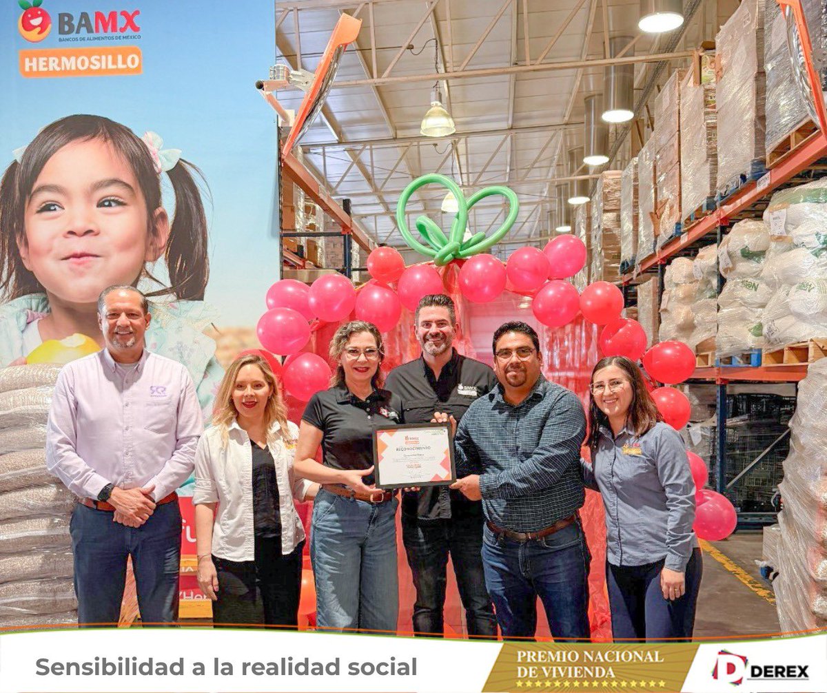 Sensibilidad a la realidad social es estar atentos a los requerimientos que el medio nos hace como empresa.
#ValoresDerex

Cruzada contra el hambre 2025 en apoyo al <a href="/BamxHermosillo/">BAMX Hermosillo</a> 🤝