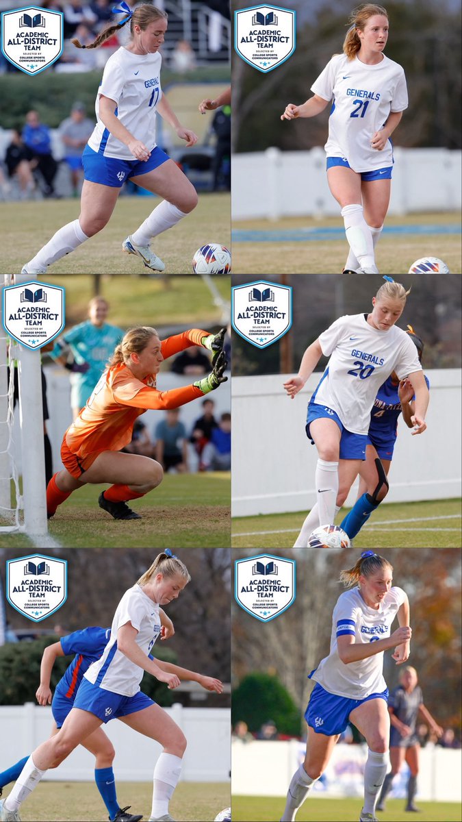 WLUWSoccer's tweet image. The College Sports Communicators Academic All-District Women’s Soccer teams have been announced, and we had six selections!

Congrats Maren, Amelia, Kate, Liz, Megan, and Sarah 

#AcademicWeapons #ForTheBoo