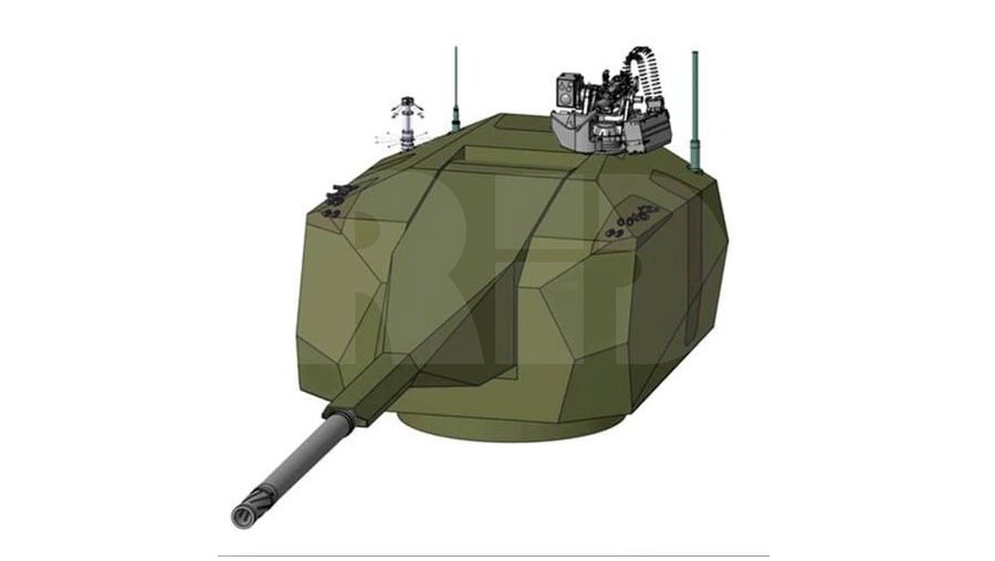 NichoConcu's tweet photo. Quite the development, Leonardo has just revealed a new type of unmanned turret destined for tracked and wheeled platforms called HITFIRE, armed with a 155/52mm cannon on the VBM NG. Leonardo is pitching this turret for the Italian Army’s 8x8 155mm wheeled artillery requirement. https://t.co/tNw9cuUzet