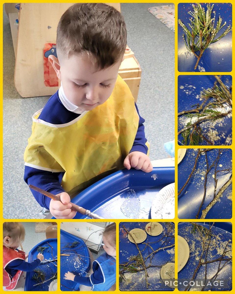 The frost came this morning so we took the opportunity to gather sticks and use them to create frosty art in Nursery <a href="/YsgolDerwenfa/">Ysgol Derwenfa</a>