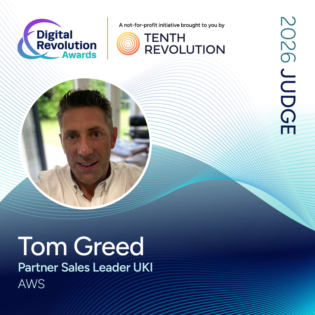 DigitalRevAward's tweet image. 🟣 Round 5 Judges! Meet the newest UK Digital Revolution Awards 2026 experts:

Dina Elsokari (Databricks)
Jon Bennett (Merkle)
Mike Calverley (Charlie Bighams)
Tom Greed (AWS)

Deadline Dec 1! Nominate now: eu1.hubs.ly/H0p_dqZ0
#DigitalRevAwards #TechAwards #TRG #TechForGood