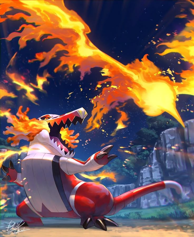 Blue_wiizard's tweet image. Xilonen: exploud, skeledirge e oricorio pom pom