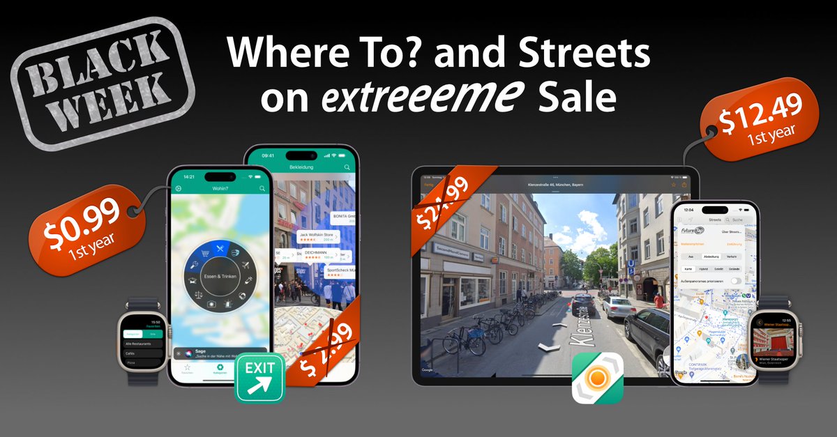 futuretap's tweet image. 💸 Save big with the Where To? and Streets #BlackWeek Sale!
futuretap.com/black-friday