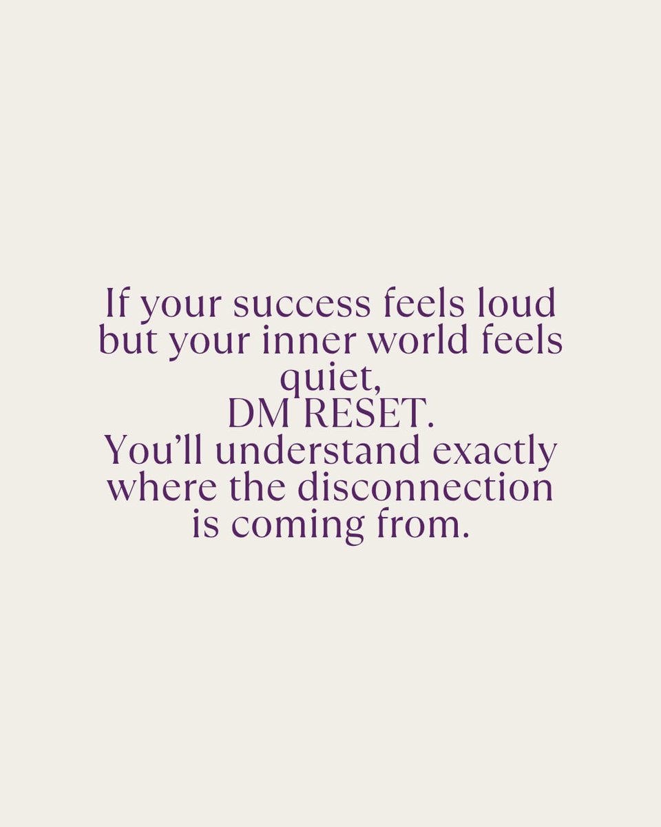 AskDishaa's tweet image. When your business keeps rising but your inner spark fades,
it’s not a motivation issue.
It’s a disconnect between who you’ve become and who you’re meant to grow into next.
RESET helps you realign that gap.
DM RESET if this feels a little too familiar.