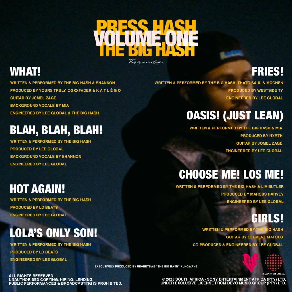 peacebeyondhash's tweet photo. Here’s a list of all the lovely secret contributions made to my new mixtape “PRESS HASH: VOLUME ONE” 😮‍💨 out now!

https://t.co/AYKljtv97B https://t.co/EE2p9BnXj8