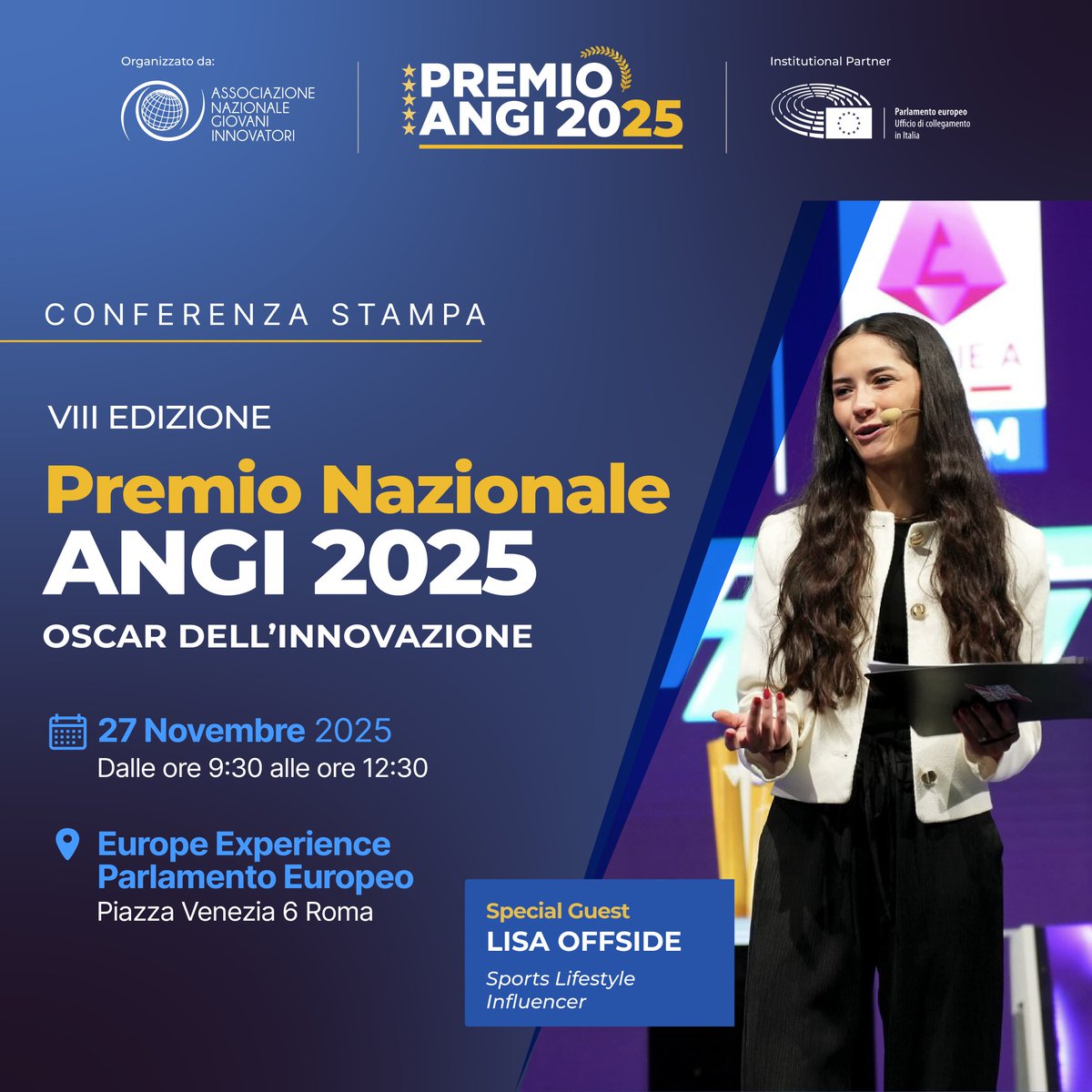 gabferrieri's tweet image. 📌 L&apos;Associazione Nazionale Giovani Innovatori (@angi.tech) scalda i motori per l&apos;ottava edizione degli Oscar dell&apos;Innovazione - #PremioAngj, l&apos;evento di riferimento che celebra le eccellenze italiane nel campo dell&apos;innovazione tecnologica e digitale.

🇮🇹🇪🇺 Domani, giovedì 27…