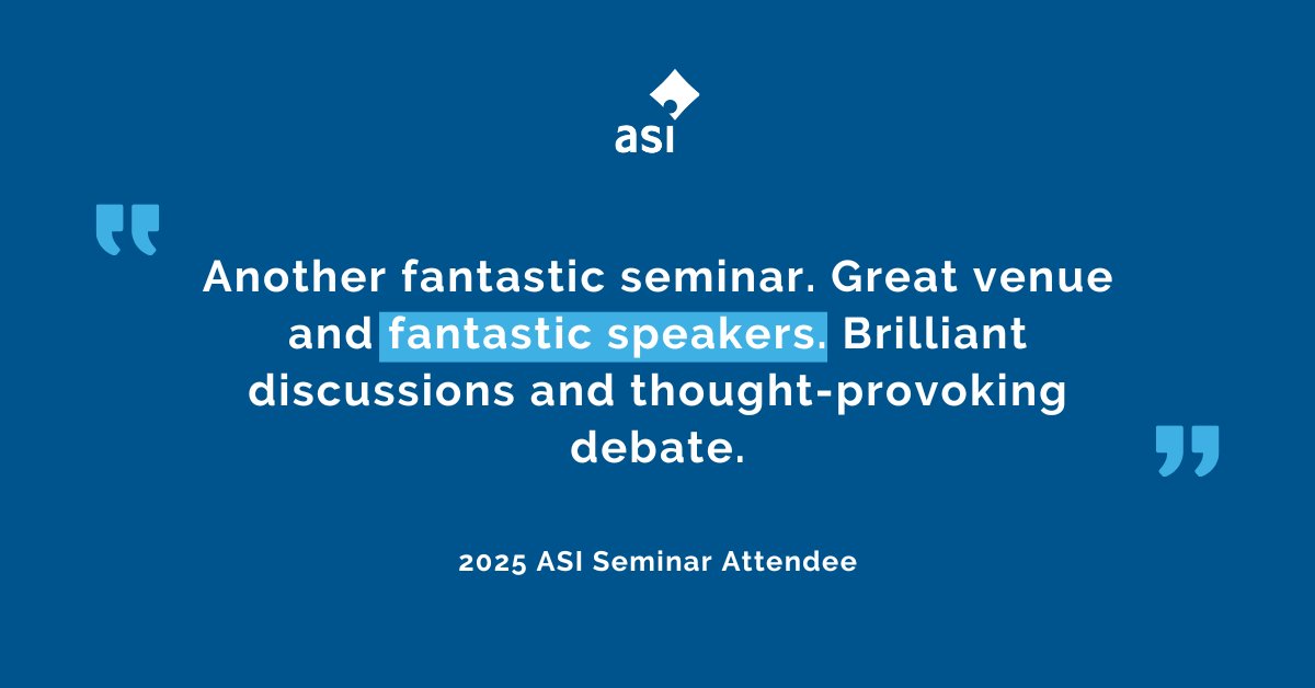 ASI_lab's tweet image. ✨ A brilliant piece of feedback from our 10th ASI Seminar.

Thank you to everyone who joined us, contributed to the conversations and helped make this year’s event such a success.

#event #london #forensicscience #testimonial