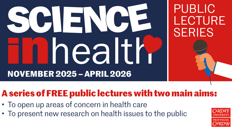 TheWKRU's tweet image. Are you considering a career in research or medicine, or have an interest in health care research? @cardiffuni &apos;s  &apos;Science In Health&apos; FREE public lecture series commences tomorrow! Visit cardiff.ac.uk/scienceinhealth to register and for more information #science #lectures #education