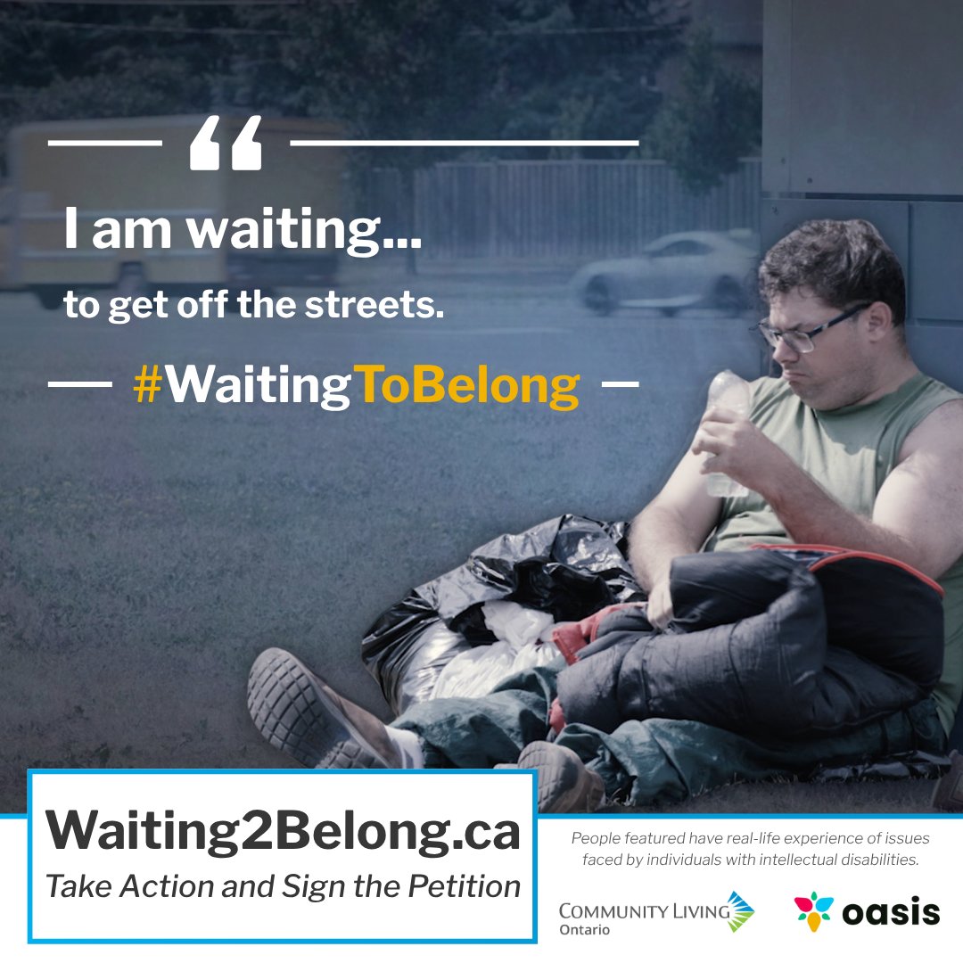 More than 53,000 adults with intellectual disabilities in Ontario are still waiting for vital services. Decades of delay have left too many at risk of homelessness, exploitation, and poverty. This cannot continue. Sign the petition today at Waiting2Belong.ca