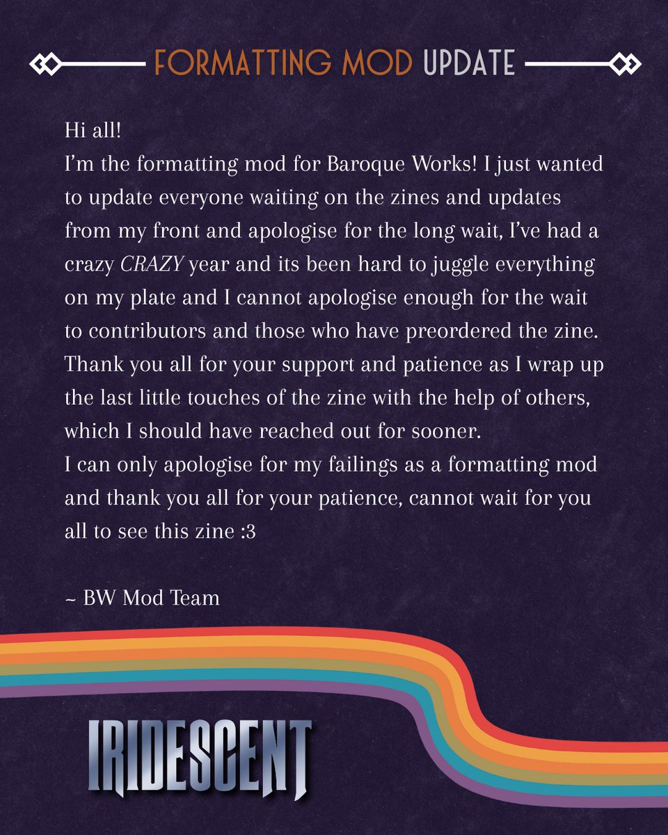 Update from our Formating Mod