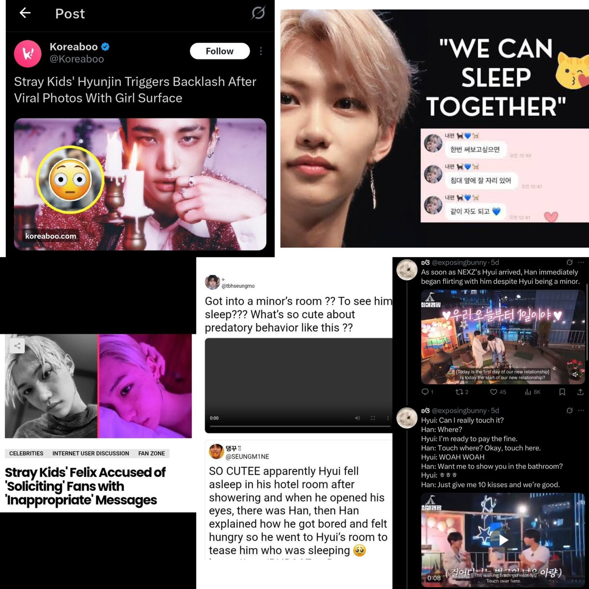 Kpop_Divaxvkw's tweet image. Guess who is a p3do who goes to minor’s rooms to see them sleep and asks to sleep with fans