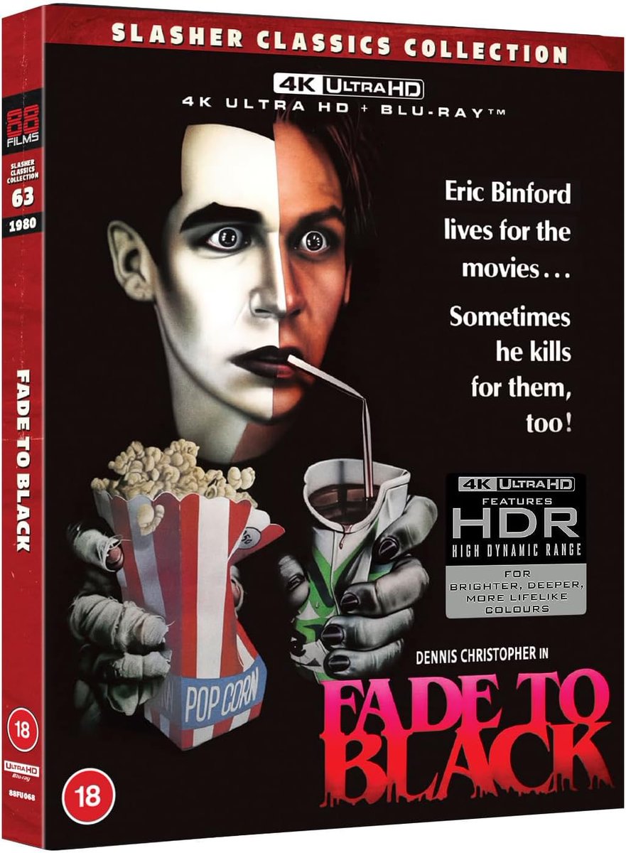 disc_connected's tweet image. ***ANNOUNCEMENT***

Coming on March 16th on #4K in the UK from @88_Films as part of their #SlasherClassics Collection: #FadeToBlack (1980)!

Get ready to meet Eric Binford, the number one movie fan in the whole world. In fact, this lonely cinephile loves movies so much he’s…