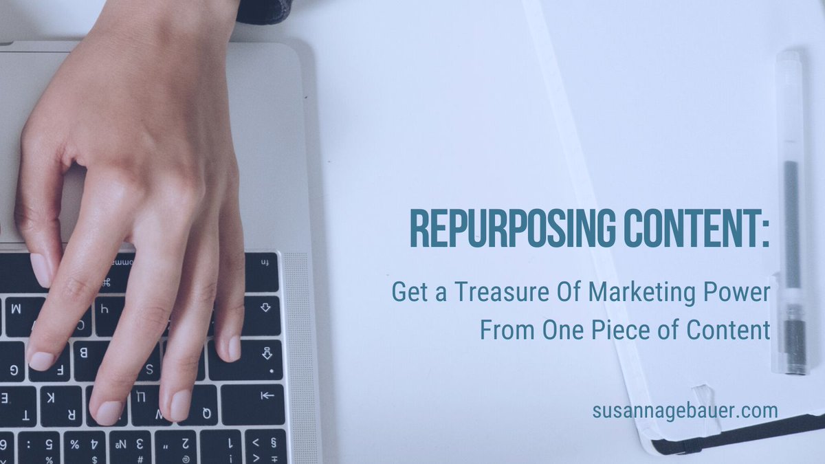 TSM_B2B's tweet image. Here&apos;s how to get multiple pieces of content from one piece of your best existing content susannagebauer.com/blog/repurposi…