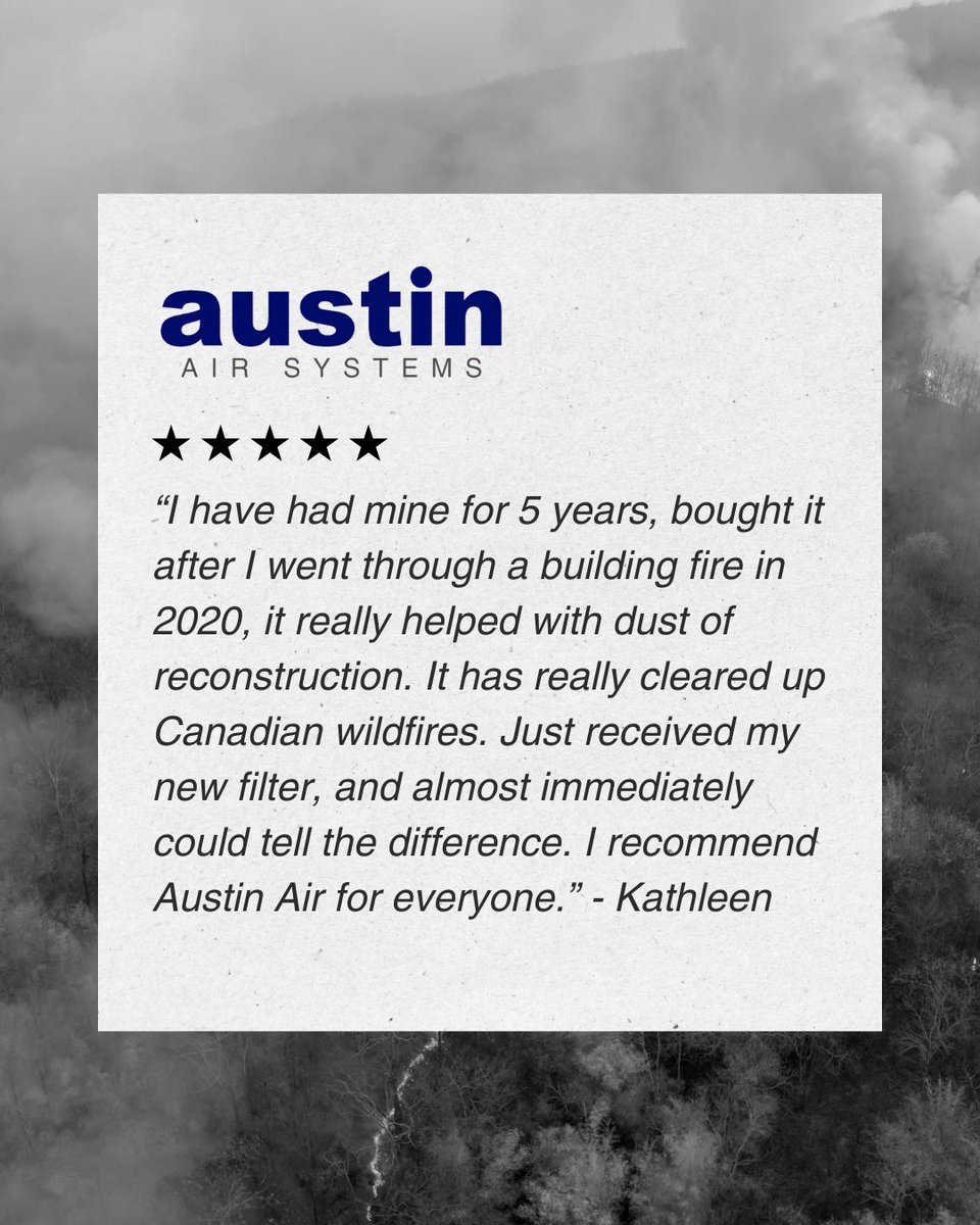 AustinAirLtd's tweet image. Austin Air different are more than just an appliance, they provide peace of mind in the moments that matter most. 

Whether you’re recovering, rebuilding, or simply want cleaner air every day, Austin Air is built to be there for you.

#austinair #airpurifier #hepa #wildfiresmoke