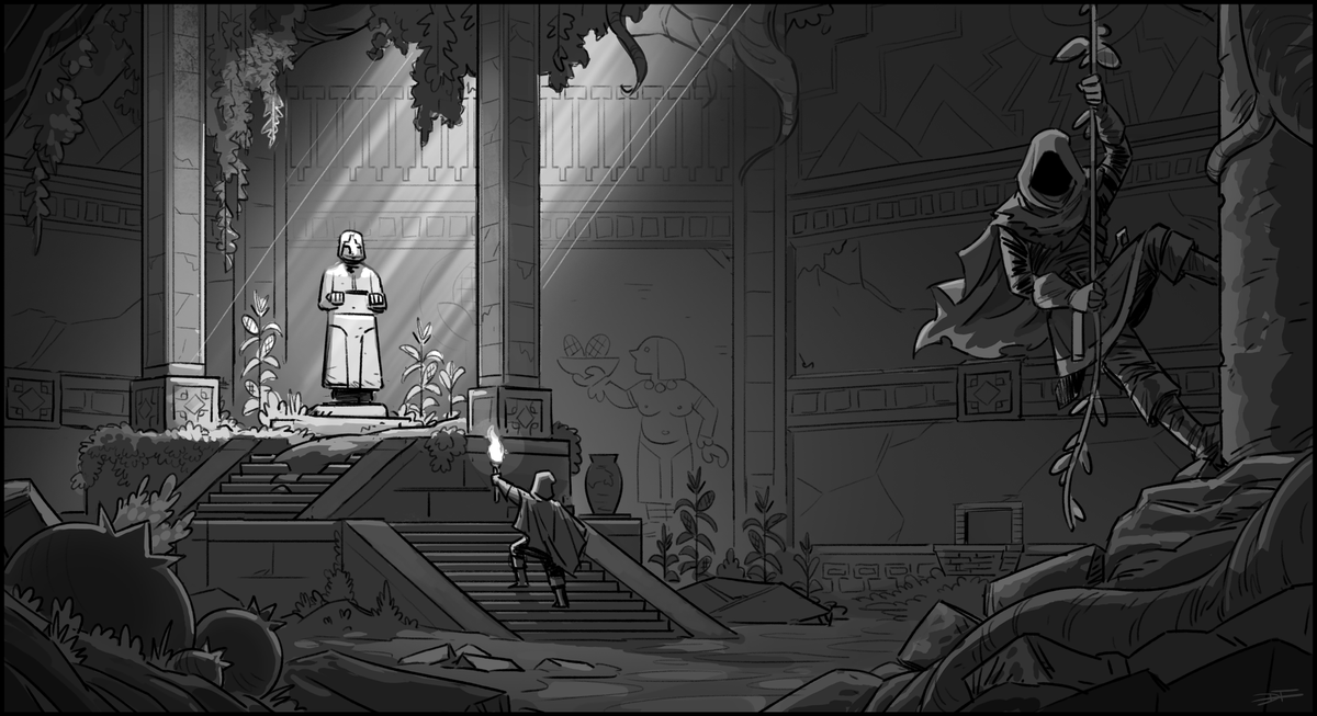 'Some rooms and murals tell a much deeper story, explaining how the dungeon came to be...' 📕

Learn about the ways Deep Dish Dungeon uses environment to tell a story in our fourth dev blog from developer Saulo!👇

store.steampowered.com/news/app/28715…