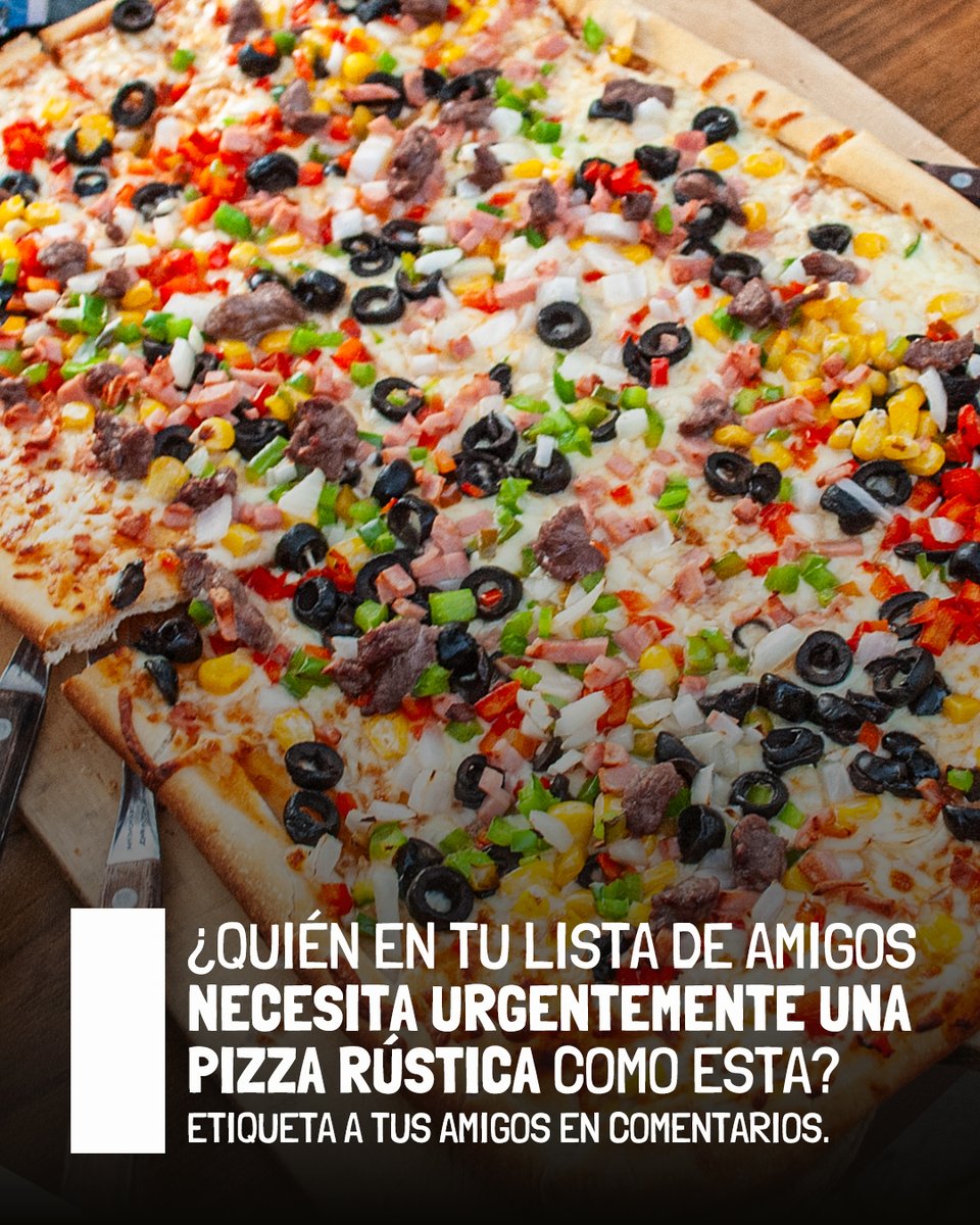 RusticoBrewPub's tweet image. ¿Qué esperas para dejar que el queso fundido y la masa crujiente te roben el corazón? 🧀❤️ Disfruta la Pizza Rústica en El Rústico, donde la calidad nunca falla 🙌 ¡Te va a encantar! 🤩
