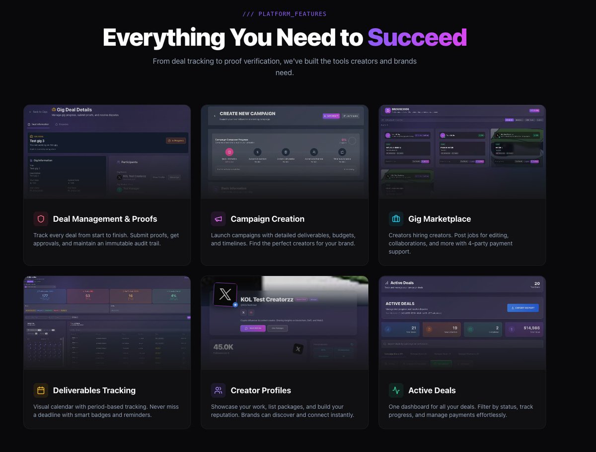 Badbrothers__'s tweet image. HUGE UPDATE LIVE AND REBRAND
- Site is now CreatorFlow.fun
- New Gig system for Creator to Creator deals
- Rebrand of the site
- New Landing Page detailing the site more and better communicating its benefits 
- Daily/weekly update Emails and Calendar  Subscriptions!  
🧵