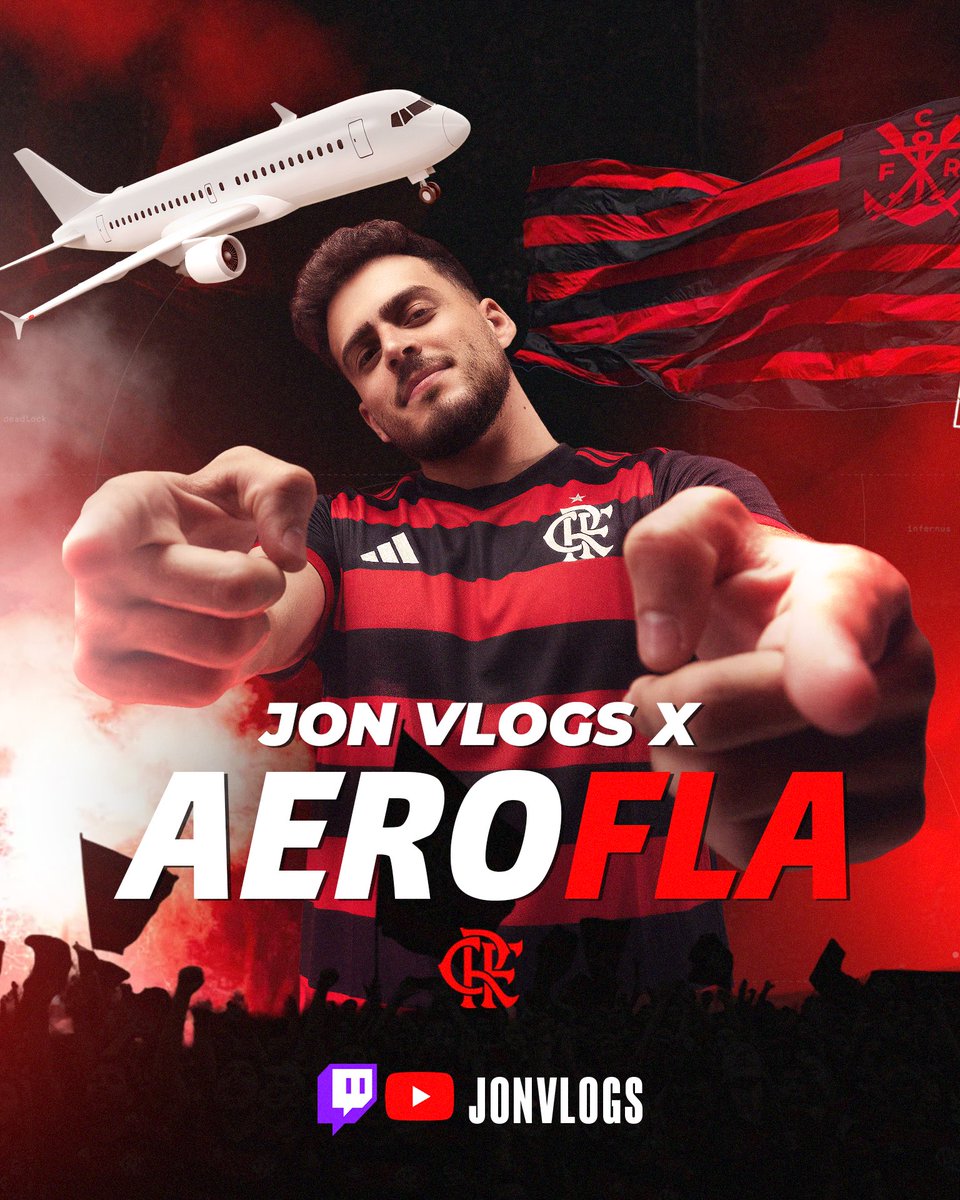Jonvlogs's tweet image. LIVE ON DIRETAMENTE DO AEROFLA!

Acompanhando o time do Flamengo rumo a final da Libertadores!

E mais tarde em SP com o Jovem Dex! 

VEM GERAL 
youtube.com/live/7YwKNYHTt…