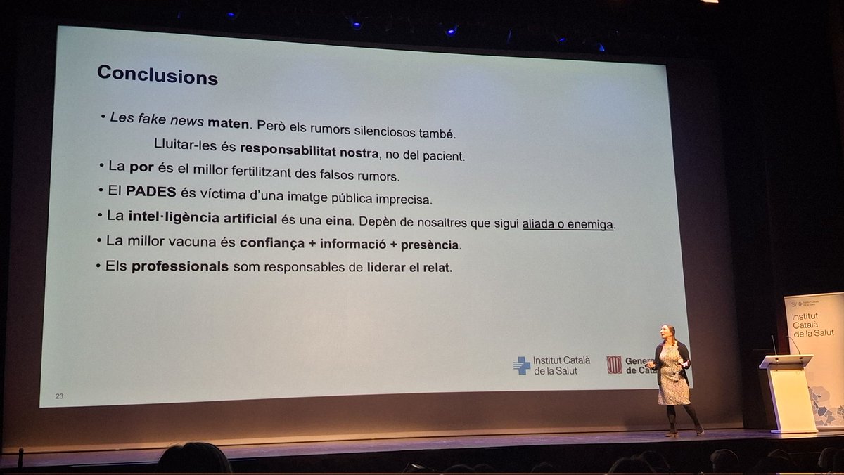 FAKE NEWS en Cures Pal.liatives....
Som responsables de liderar el relat i abordar la DESinformació, MISinformació, MALinformació #pades <a href="/icscat/">ICS. Generalitat</a> <a href="/parctauli/">Consorci Corporació Sanitària Parc Taulí</a>