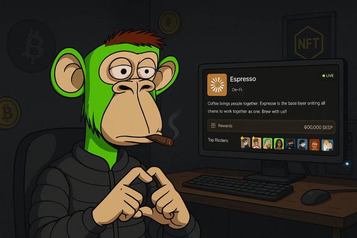 Mortezabihzadeh's tweet image. The $ESP is clearly more than a simple token! 

It’s a map that shows who truly shaped this ecosystem in the space 🪩

It rewards the people who built tested moved liquidity &amp;amp; explored @EspressoSys early.

Builders who touched rollups, users who tested chains, people who minted,…