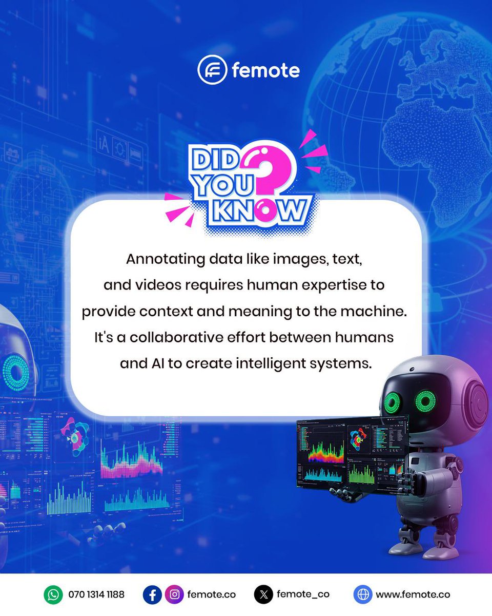 Femote_co's tweet image. Did you know?

AI learns through human-driven annotation. Text, images, and videos need expert labeling and context before a model can understand them.

Human + AI → better systems.

#AI #DataAnnotation #machinelearningprojects