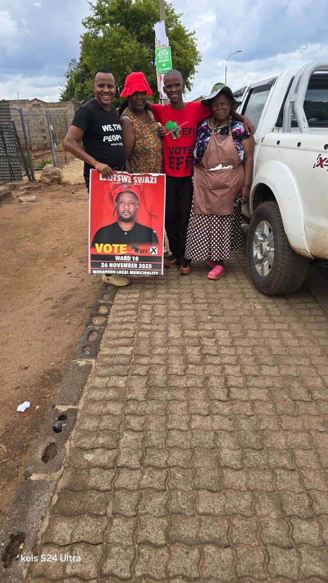 shaun_dlanjwa's tweet photo. The fight is still on, Merafong, Ward 10 by Election. @EFFSouthAfrica groundforces are pulling up the fight in defence of Economic Freedom in our lifetime. The mandate is economic freedom in our life time. No Retreat, No Surrender. #Silwa impi #VoteEFF #defendrebuildandadvance https://t.co/nYB0J7zeW8