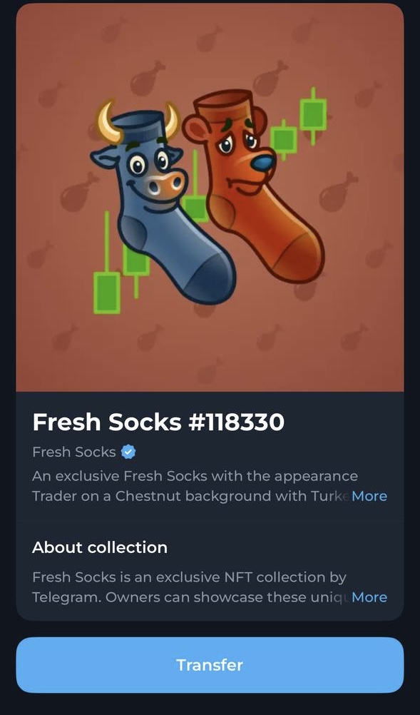getgemsdotio's tweet image. Every month, we distribute Telegram Gifts to our community, because gifts are meant to be gifted🎁

Today's Giveaway Prize: Fresh Socks #118330, valued at 6 TON 💎

To participate:
1. like, retweet &amp;amp; follow @getgemsdotio 
2. drop your TON Wallet below👇