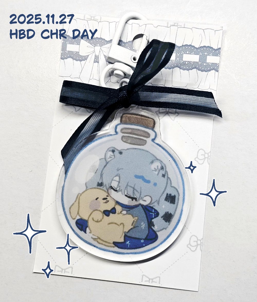 [RT=🩵]

청려 생파하면서 나눔용으로 소량 만들었던 키링인데
아들 생일을 그냥 지나치자니 아쉬워서..
 RT추첨 두 분께 보내드릴게요 🥹🥹

✨청려,재현아 생일축하해✨

#절대로_지지않을_영원한_별에게
#HAPPY_CHEONGRYEO_DAY