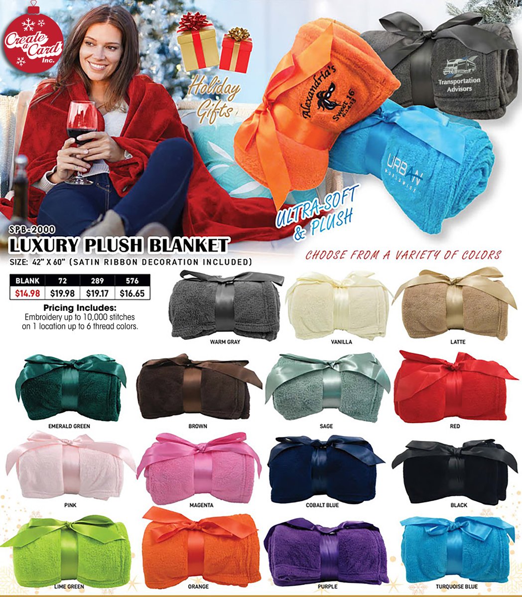 🎁 The Perfect Corporate Holiday Gift: Ultra-Soft, Luxury Blankets!!! Order Yours This Holiday Season to be bundled up with your brand! 
Click Here to order: conta.cc/4pfEHcL