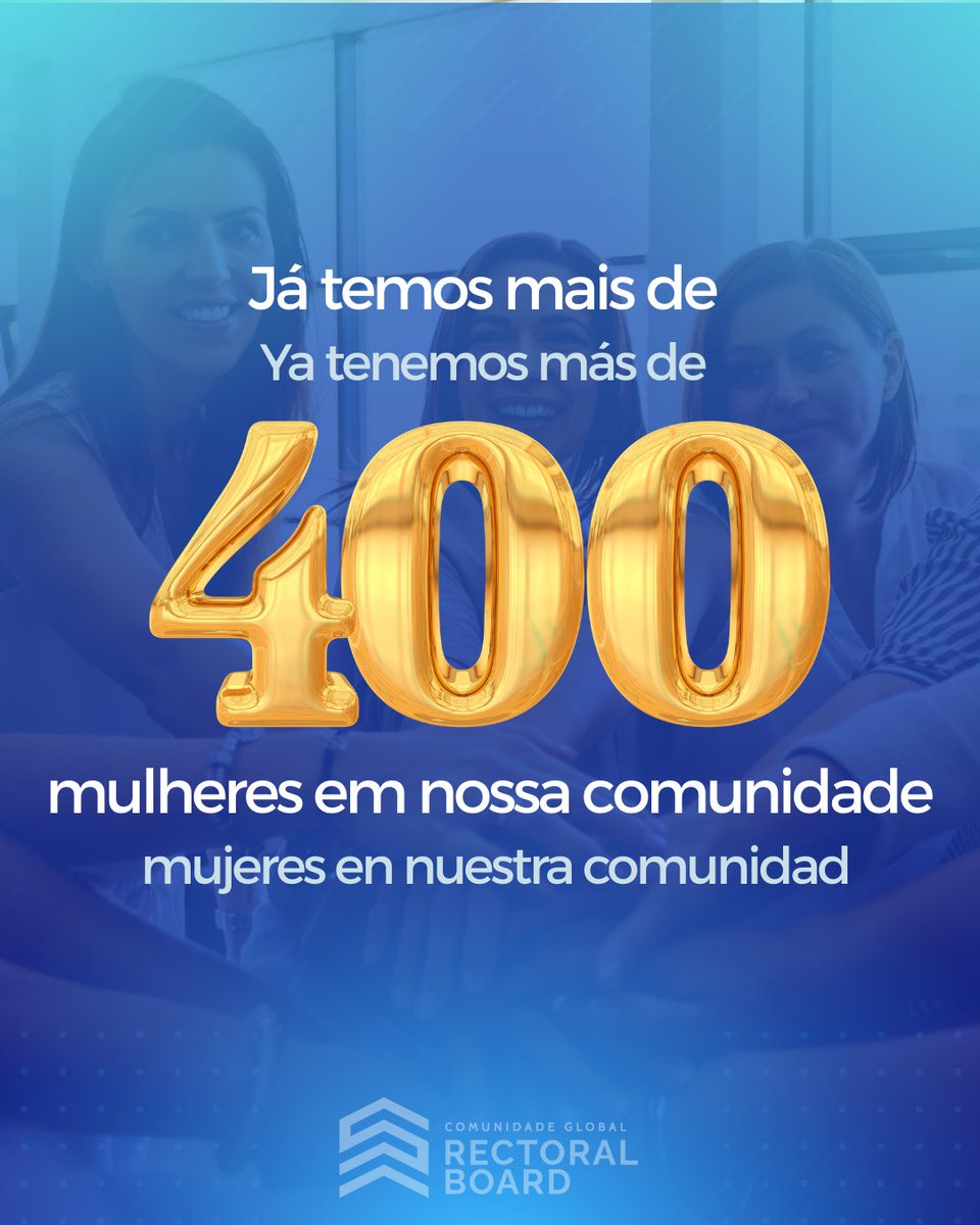 Celebramos com grande orgulho a presença de 400 mulheres na Comunidade Global de Rectoral Board.

Agradecemos a cada uma das líderes que compõem nossa comunidade e que, diariamente, impulsionam a excelência na educação.