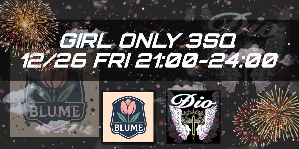 ［  🚺┊女子限3スク ゴルタイジャック  ］

┊Đio × Blume🌷 軍団コラボ

┊12/26 金 21:00 - 24:00

┊👧🏻 #女子限 #女子限3スク

┊各試合 🥇 1000

┊<a href="/Blume_Bubble/">🫧┊し ゅ わ 。 〈 Blume🌷 〉</a> <a href="/r_inn777/">君を1番殴りたい #りん 【Ðio†代表】</a> 応＋参 F＋RT 
↳ FF・交換 巻込

┊♻️ 男女・女子限 系 全提示

┈ 21:30 22:00 22:30 23:00 23:30