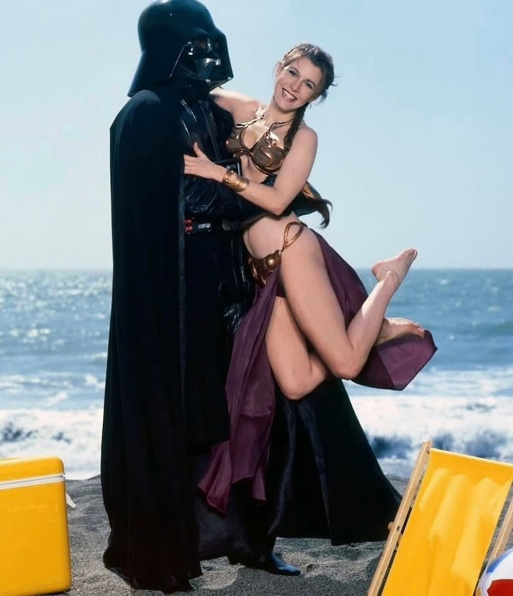 finalformlab's tweet image. Carrie Fisher as Princess Leia, photographed by Aaron Rapoport at Stinson Beach, California, for Rolling Stone Magazine (1983)