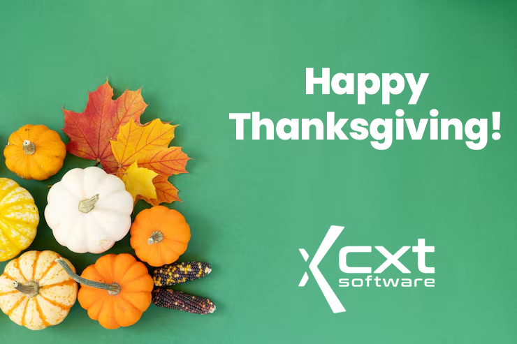 CXTSoftware's tweet photo. As we continue shaping the future of last-mile logistics, we’re thankful for our customers and partners who trust CXT to help power their operations, and for our team members who help make it all possible. Happy Thanksgiving! https://t.co/lVNFqGSUAx