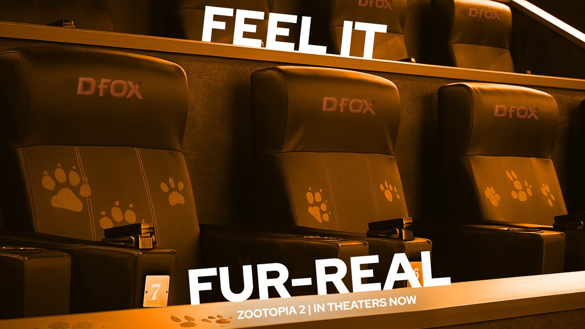 🐾 Paws on the trail. Heart in the chase.
Zootopia 2 is now playing — feel every clue unfold in D-BOX
hubs.la/Q03VSC8N0
//
🐾 Sur la piste, le cœur dans la poursuite.
Zootopia 2 est maintenant à l’affiche, ressentez chaque indice se révéler en D-BOX
hubs.la/Q03VSGt20