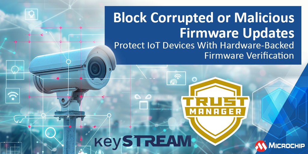 MicrochipTech's tweet image. Tired of bricked devices from manual updates? We help you reduce update risks with scalable, cloud-based firmware management built for connected products. Start with TrustMANAGER FOTA: mchp.us/3JcXyWc. #SecureUpdates #IoTSecurity