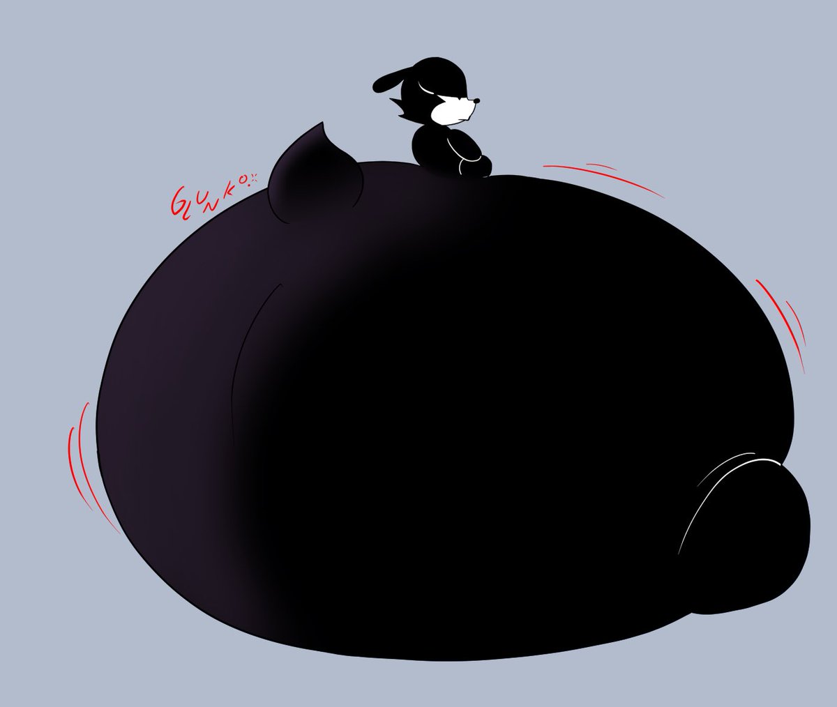 Inkiestdoggo's tweet image. She got a lil greedy