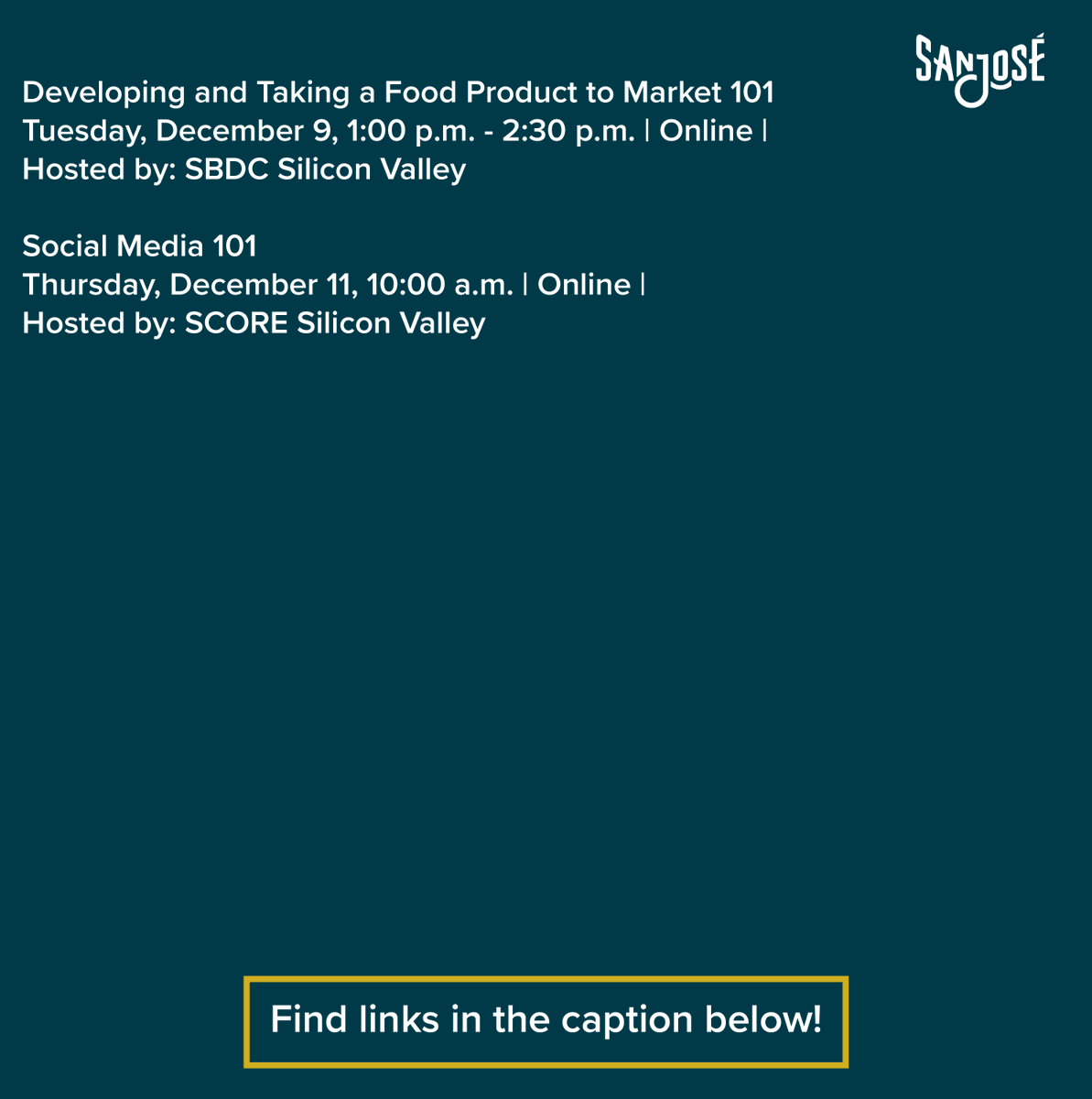 sjeconomy's tweet image. Join our free and low-cost small business partner workshops.

bit.ly/3KcMf19
bit.ly/49DP6uq
bit.ly/3XNqnMR
bit.ly/4rk4fY8
bit.ly/4ijM7cQ
bit.ly/4obisnz
bit.ly/4ppjey1