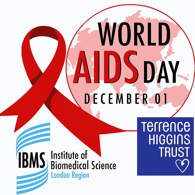 IBMScience's tweet image. The IBMS London Branch EDI committee is organising a webinar to commemorate #WorldAIDSDay 2025, which will take place on the 1st December 2025 at 6:00 pm 

The webinar will cover the current challenges in #HIV treatment and prevention across the UK. 

Register here 👉…