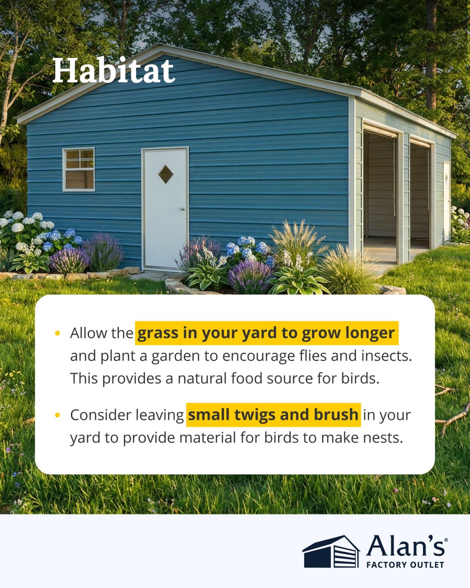 abernaujr's tweet image. Want to bring more life (and music) to your backyard? Build your own bird sanctuary! 🎶🐦

With a few simple touches like birdhouses, native plants, and fresh water, you’ll have feathered friends flying around in no time. 

Ready to create your own backyard escape? Check out our…