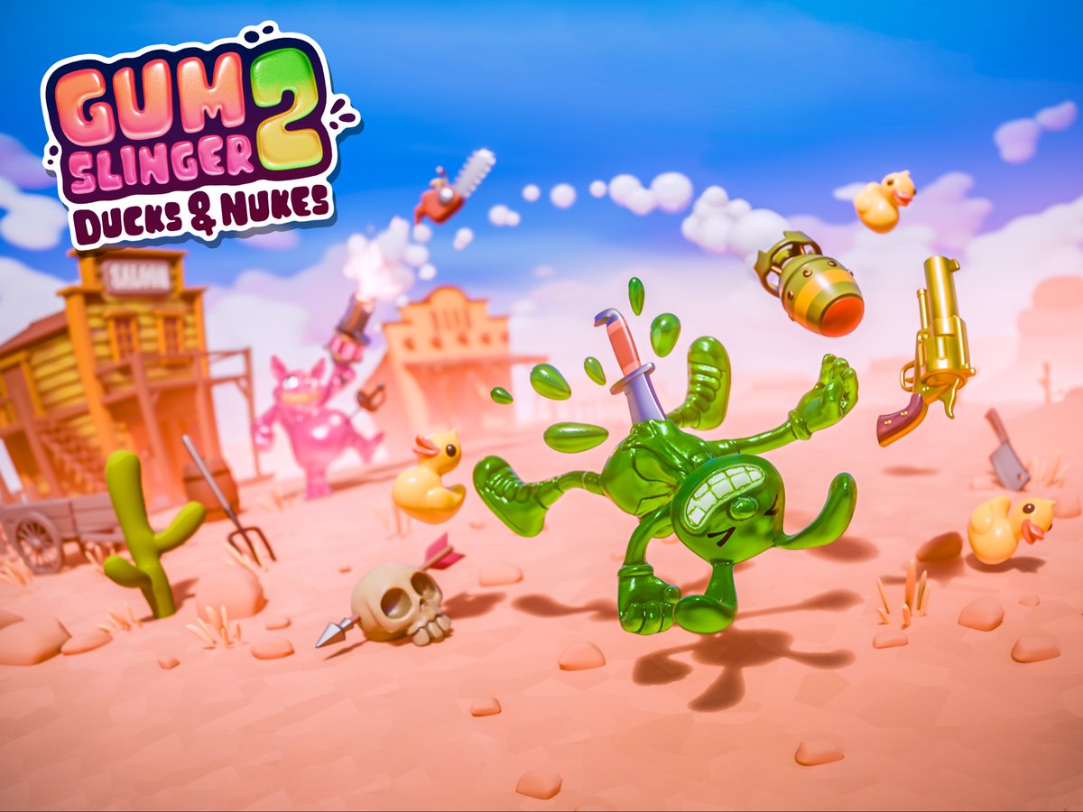 itatake's tweet image. Our new game Gumslinger 2: Ducks &amp;amp; Nukes is launching soon!
💥 Pre-Order Now!
Apple App Store: apps.apple.com/se/app/gumslin…
Google Play: play.google.com/store/apps/det…

Get ready for the most zany dueling game ever, where you weaponize the entire environment.