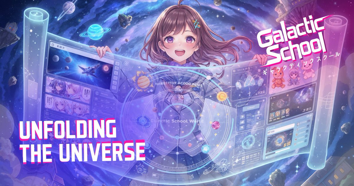 Galactic School isn’t just a game. It’s a world designed to expand across multiple mediums:

📘 Manga universe that deepens the lore

📺 Animated shorts &amp; series

🛍️ Merch &amp; collectibles tied to in-game characters

🎮 Unity-powered gameplay rooted in ownership

Join the saga!