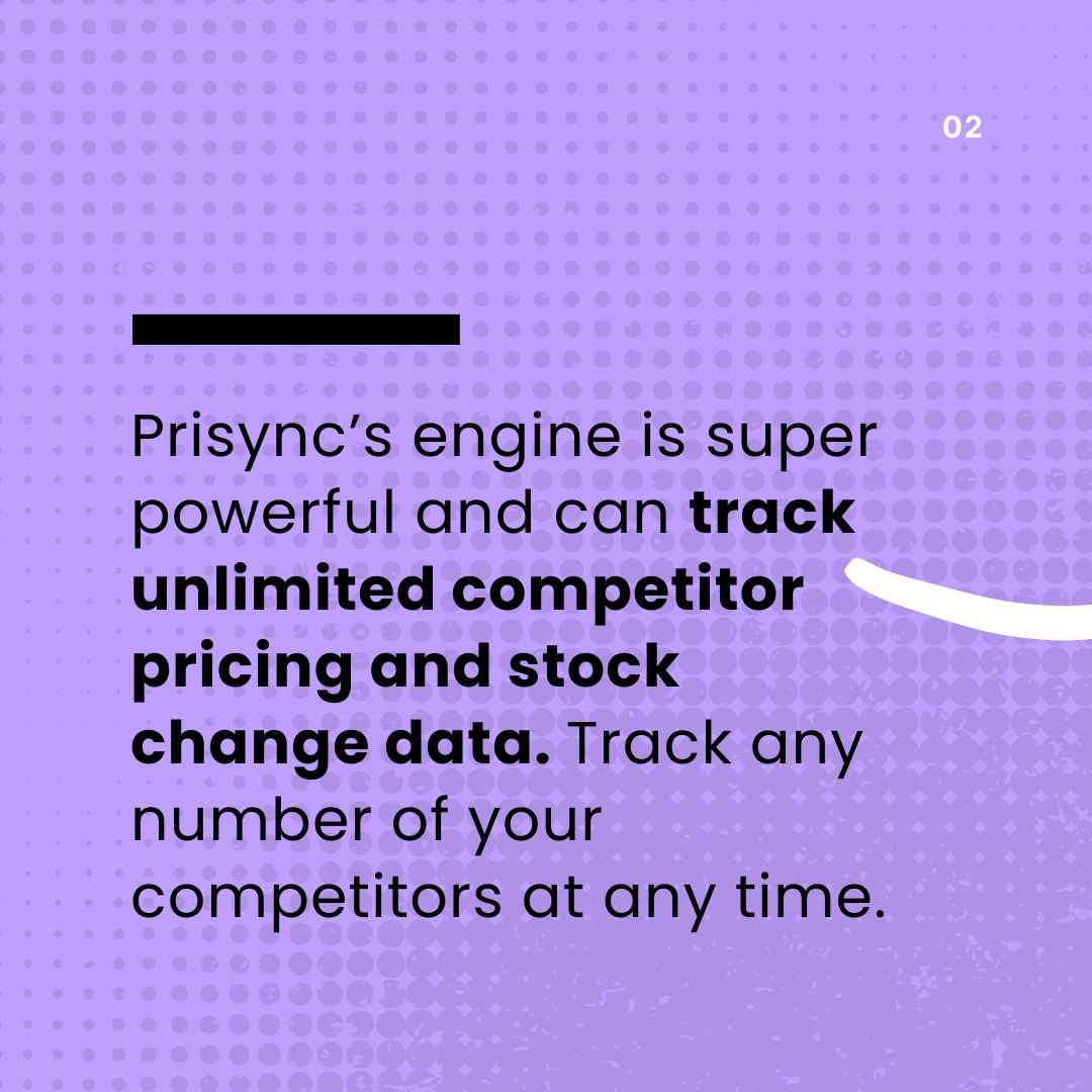 PrisyncCom's tweet image. Take your #pricingstrategy to the next level with unlimited #competitortracking from Prisync! 🔥🏷

Monitor as many competitors as you want, and stay ahead in the game with real-time data insights. 🚀📊
🔗 Learn more:  buff.ly/zhH2JEf

#CompetitorAnalysis