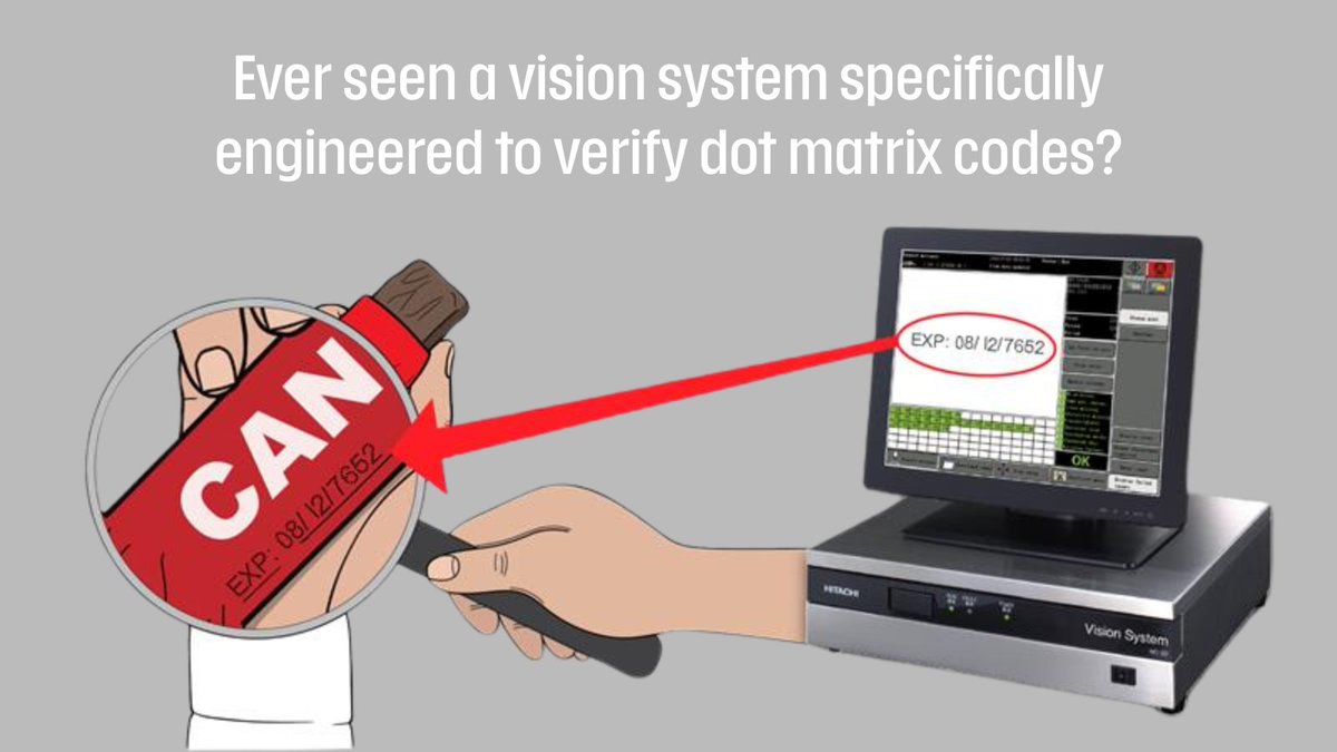 HitachiIndEquip's tweet image. Verify any code from any printer, effortlessly!

Learn about the benefits of Hitachi&apos;s Vision System &amp;gt;&amp;gt;&amp;gt; tinyurl.com/3r5e6893

#MarkingAndCoding #HitachiMarkingSolutions #HitachiCodingSolutions #HitachiKnowledge