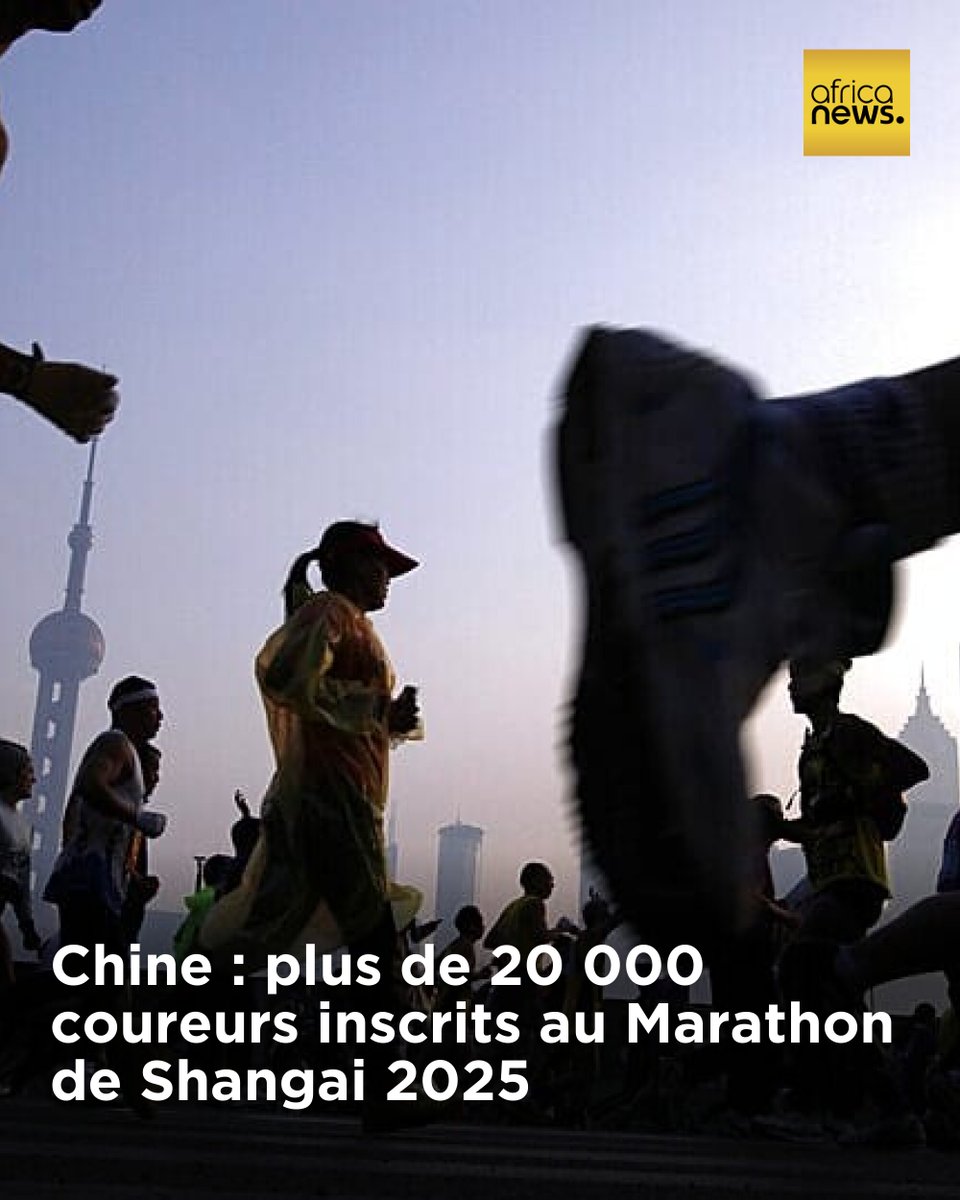 Plus de 20 000 coureurs se sont inscrits au marathon complet, la première course chinoise à être reconnue comme l'une des prestigieuses courses sur route Platinum Label de World Athletics.
➡️ l.africanews.com/uXR