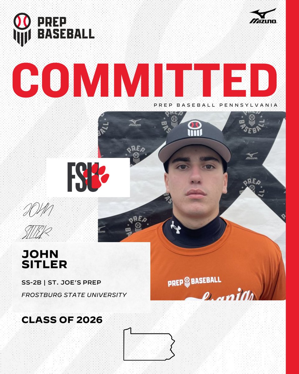 PrepBaseballPA's tweet image. 🚨Commitment Watch🚨

2026 SS/2B John Sitler (St. Joe&apos;s Prep) has committed to Frostburg State University

✅ 2025 PA State Games

👤 loom.ly/mavx4Ek

#congrats #committed