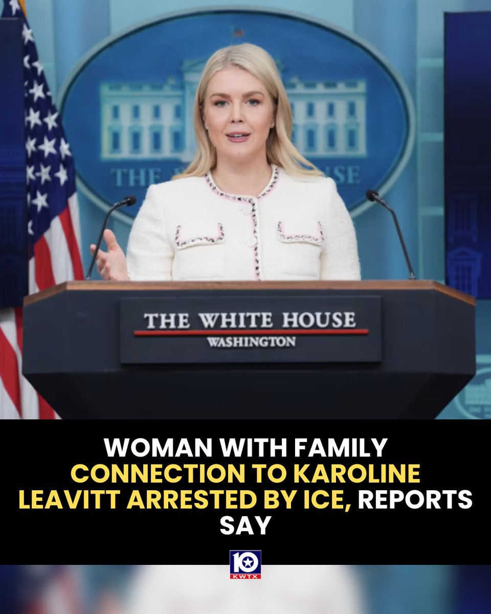 kwtx's tweet image. #DEVELOPING: Bruna Caroline Ferreira was arrested near Boston on Nov. 12, her attorney confirmed. Ferreira is from Brazil and is the mother of Leavitt’s 11-year-old nephew. INFO: kwtx.com/2025/11/26/wom…