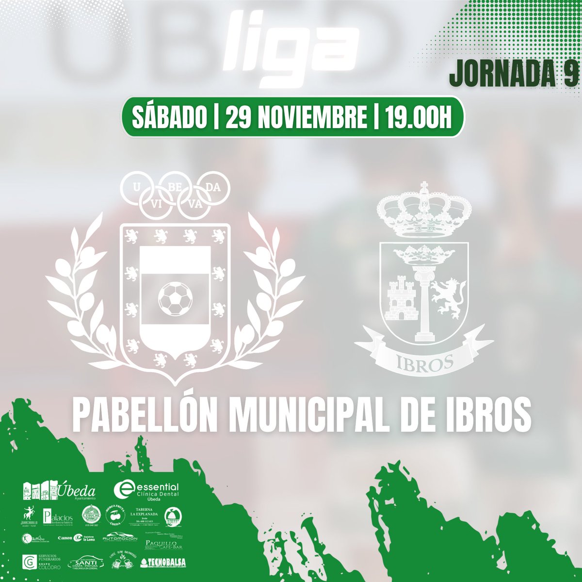𝑪𝒂𝒎𝒑𝒆𝒐𝒏𝒂𝒕𝒐 𝒅𝒆 𝒍𝒊𝒈𝒂 𝒅𝒆 𝒇𝒖́𝒕𝒃𝒐𝒍 𝒔𝒂𝒍𝒂

👉¡Este sábado jugamos en Ibros!👈

🟢 Jornada 9 | Segunda Andaluza
🗓️ Sábado, 29 de noviembre
⏰ 19:00h
🆚 Ibros FS
🏟️ Pabellón Municipal de Ibros