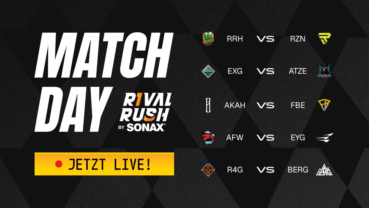 SPIELTAG 7 IST LIVE! 🔴🔴🔴

🎙️ <a href="/BassRL_/">Bass</a> <a href="/arlest21/">Ari</a> <a href="/InviSan_Pubg/">InviSan Casts</a> 
🎬 <a href="/SmudiProd/">Smudi</a> 
📺 twitch.tv/rivalrushrl