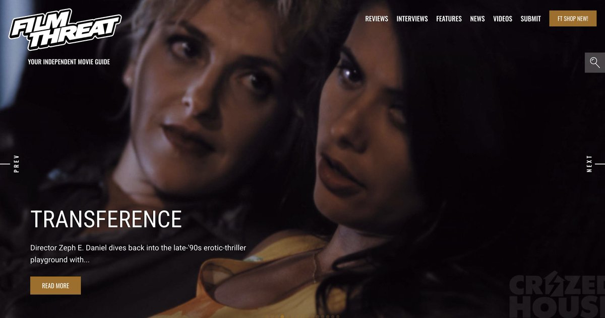 FilmThreat's tweet image. “A sexually charged love triangle — more of a  square — forms.” Alan Ng gets a thrill out of Transference.
filmthreat.com/reviews/transf… #SupportIndieFilm #Transference #Thriller